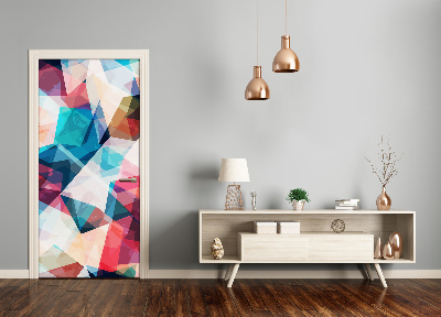 Samolepiace fototapety na dvere abstrakcie mozaika