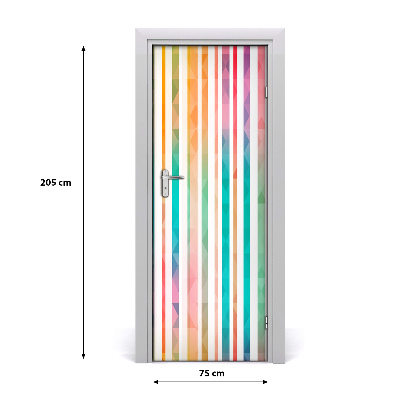 Fototapeta na dvere farebné pásy