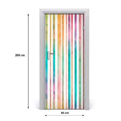 Fototapeta na dvere farebné pásy