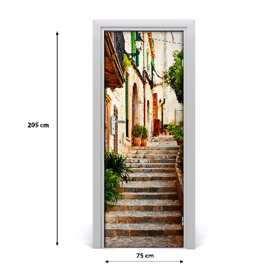 Fototapeta samolepiace dvere španielsko uličky