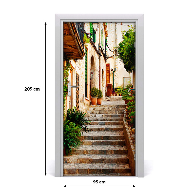 Fototapeta samolepiace dvere španielsko uličky