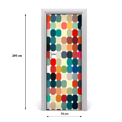 Fototapeta na dvere geometrické pozadie