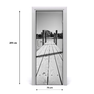 Fototapeta samolepiace na dvere drevené mólo