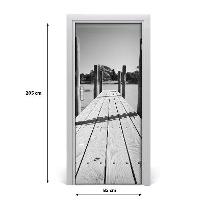 Fototapeta samolepiace na dvere drevené mólo