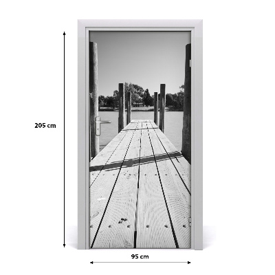 Fototapeta samolepiace na dvere drevené mólo