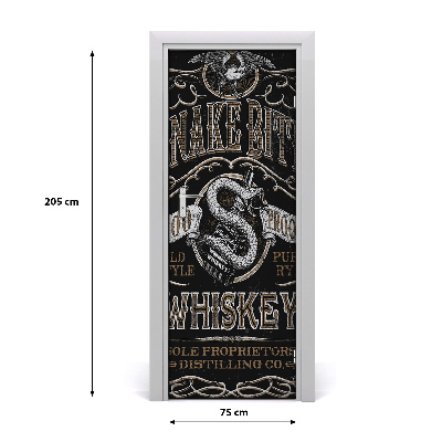 Fototapeta na dvere whiskey