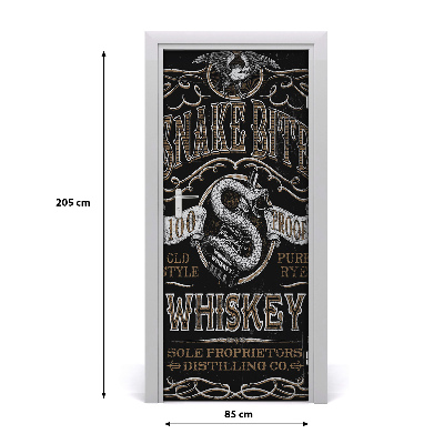 Fototapeta na dvere whiskey