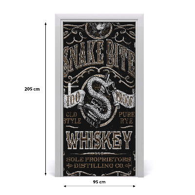 Fototapeta na dvere whiskey