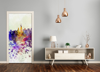Samolepiace fototapety na dvere farebné Chicago