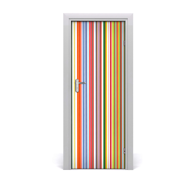 Fototapeta na dvere farebné pásy