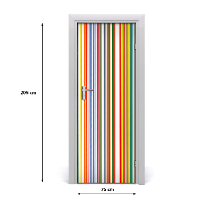 Fototapeta na dvere farebné pásy