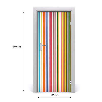 Fototapeta na dvere farebné pásy