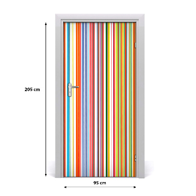 Fototapeta na dvere farebné pásy