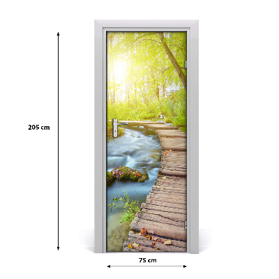 Fototapeta na dvere chodník v lese