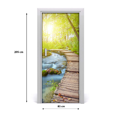 Fototapeta na dvere chodník v lese
