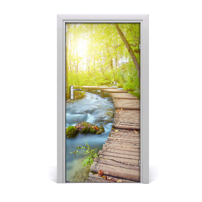 Fototapeta na dvere chodník v lese
