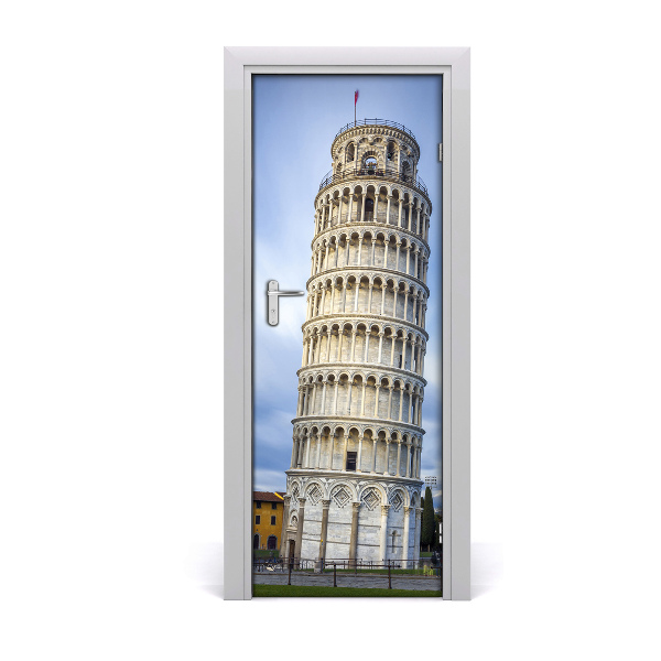 Fototapeta samolepiace dvere šikmá veža PIZAY