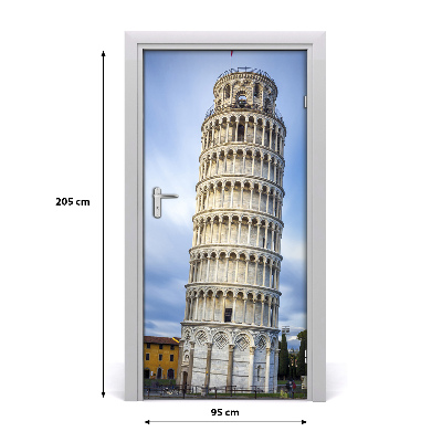 Fototapeta samolepiace dvere šikmá veža PIZAY