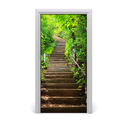 Fototapeta na dvere schody do lesa