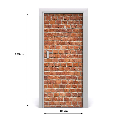 Fototapeta na dvere tehlová stena