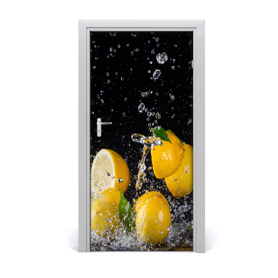 Fototapeta na dvere do domu samolepiace citrón