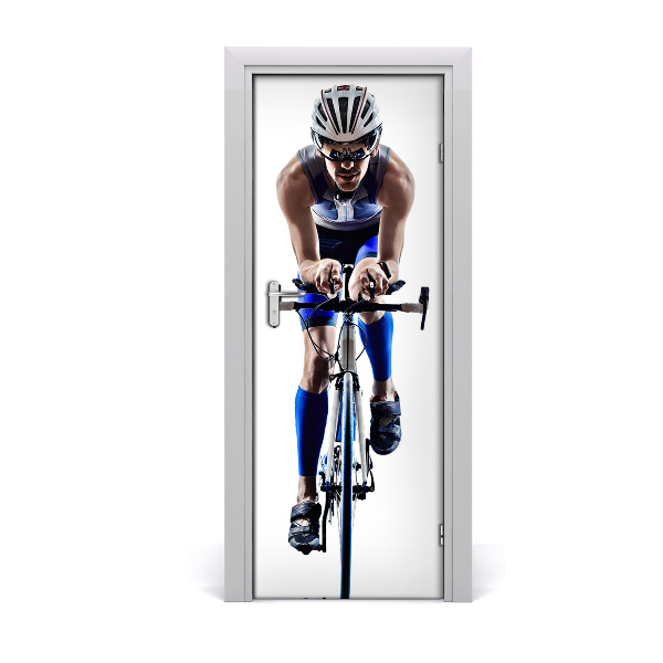 Fototapeta samolepiace na dvere šport cyklista
