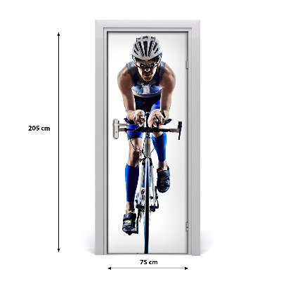 Fototapeta samolepiace na dvere šport cyklista