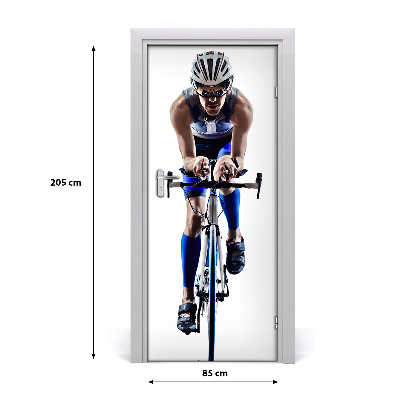 Fototapeta samolepiace na dvere šport cyklista