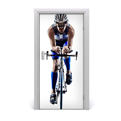 Fototapeta samolepiace na dvere šport cyklista