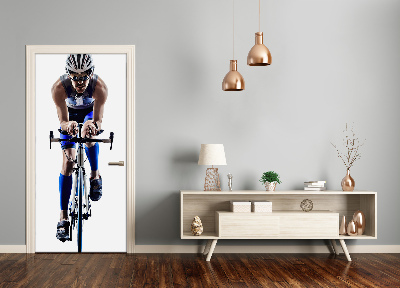 Fototapeta samolepiace na dvere šport cyklista