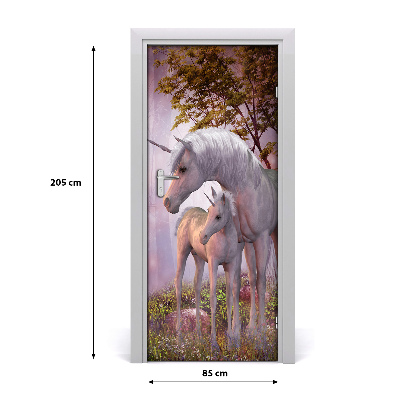 Samolepiace fototapety na dvere jednorožec