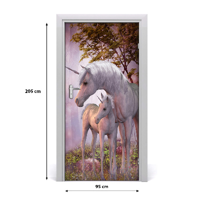 Samolepiace fototapety na dvere jednorožec