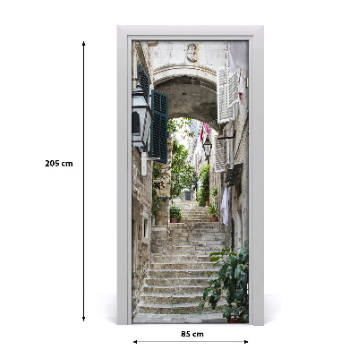 Fototapeta samolepiace dvere Dubrovník uličky