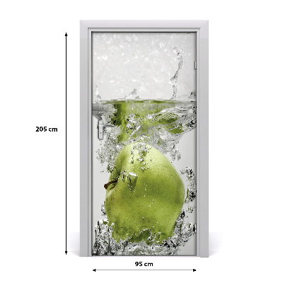 Fototapeta na dvere samolepiace jablko voda