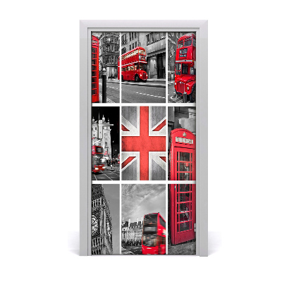 Fototapeta samolepiace na dvere koláž Londýn