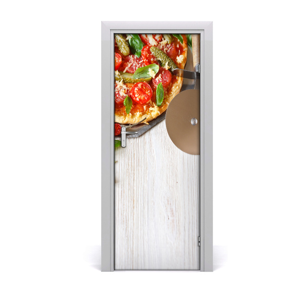 Fototapeta na dvere do domu samolepiace pizza