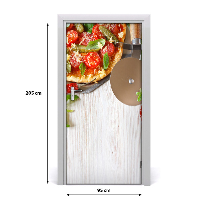 Fototapeta na dvere do domu samolepiace pizza