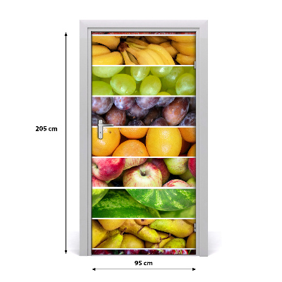 Fototapeta na dvere samolepiace farebné ovocie