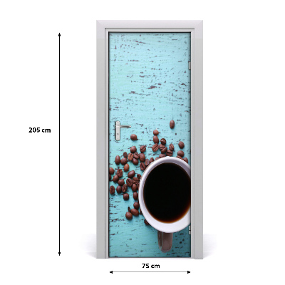 Fototapeta na dvere samolepiace šálka kávy