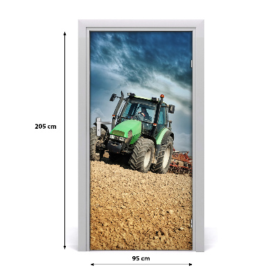 Fototapeta samolepiace na dvere vozidlá traktor