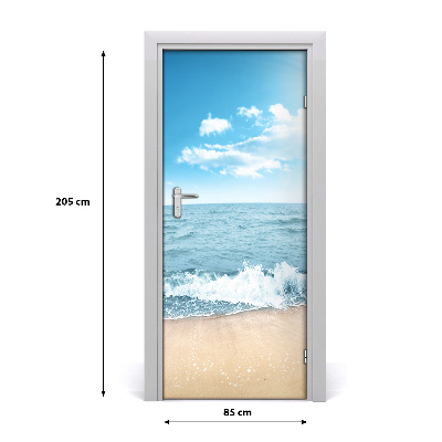 Fototapeta na dvere pláž a more