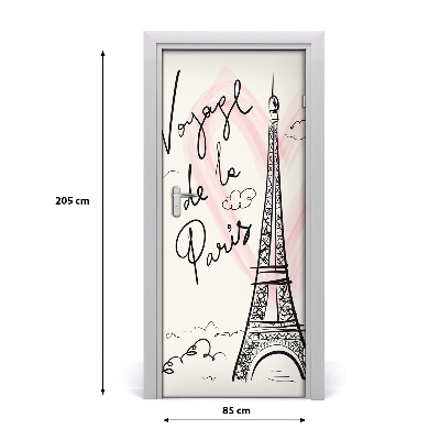 Fototapeta na dvere Eiffelova veža Paríž