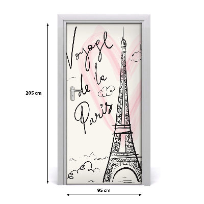 Fototapeta na dvere Eiffelova veža Paríž
