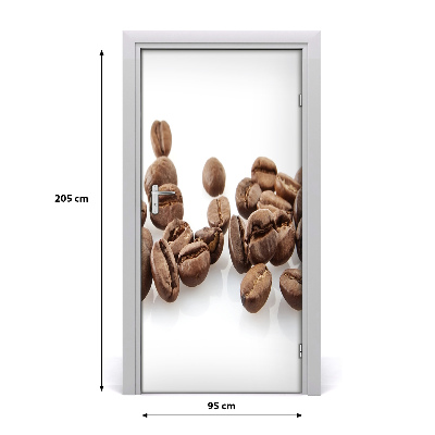 Fototapeta na dvere samolepiace zrnká kávy