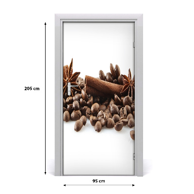 Fototapeta na dvere samolepiace zrnká kávy