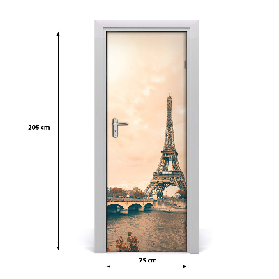 Fototapeta samolepiace na dvere Eiffelova veža