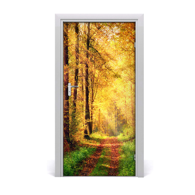 Fototapeta na dvere les jeseň