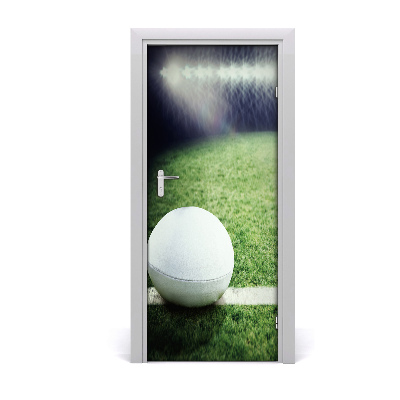Fototapeta samolepiace na dvere loptu na rugby