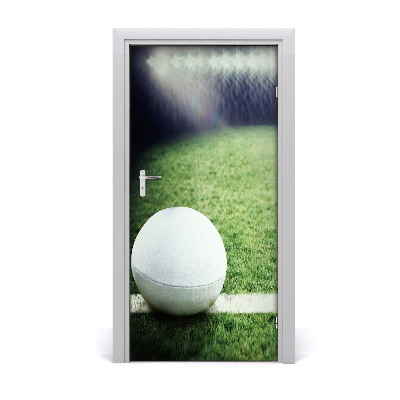 Fototapeta samolepiace na dvere loptu na rugby
