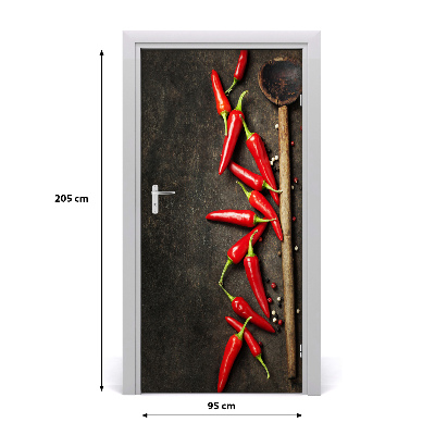 Fototapeta na dvere samolepiace chilli